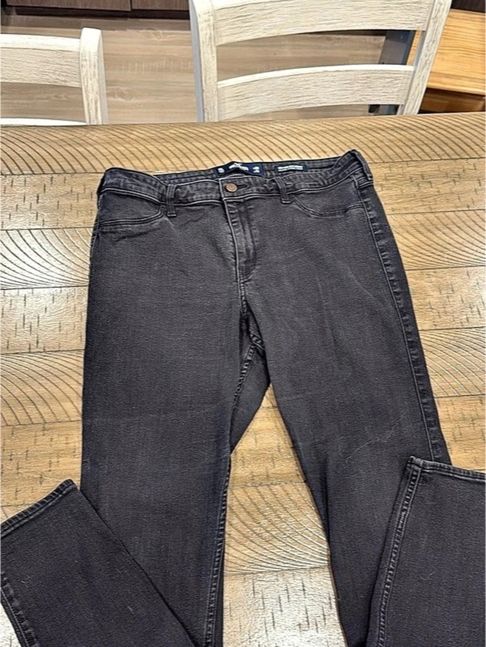 Hollister Epic Flex Slim Jeans Black Waist 33